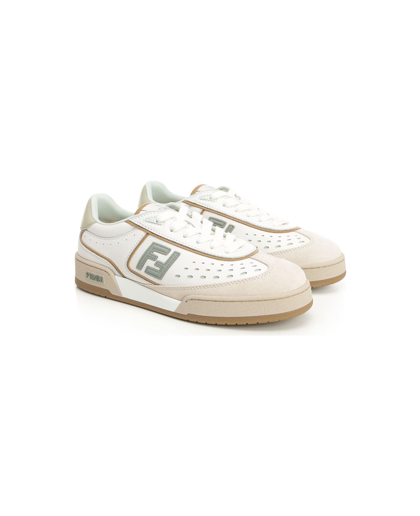 Fendi 'match' Sneakers - White