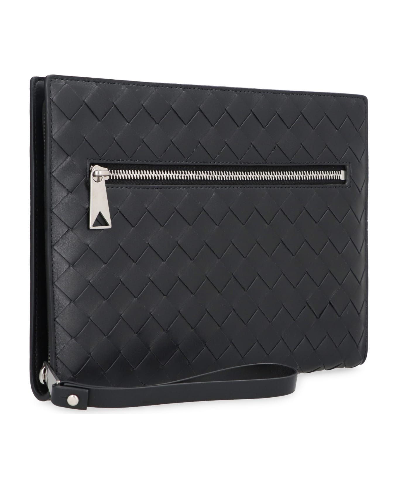 Bottega Veneta Intrecciato Vn Document Case - black