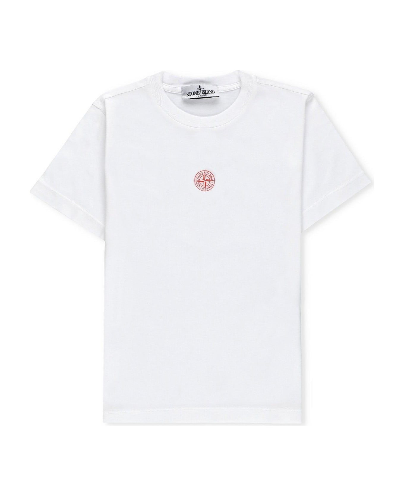 Stone Island Logo-embroidered Crewneck T-shirt Tシャツ＆ポロシャツ