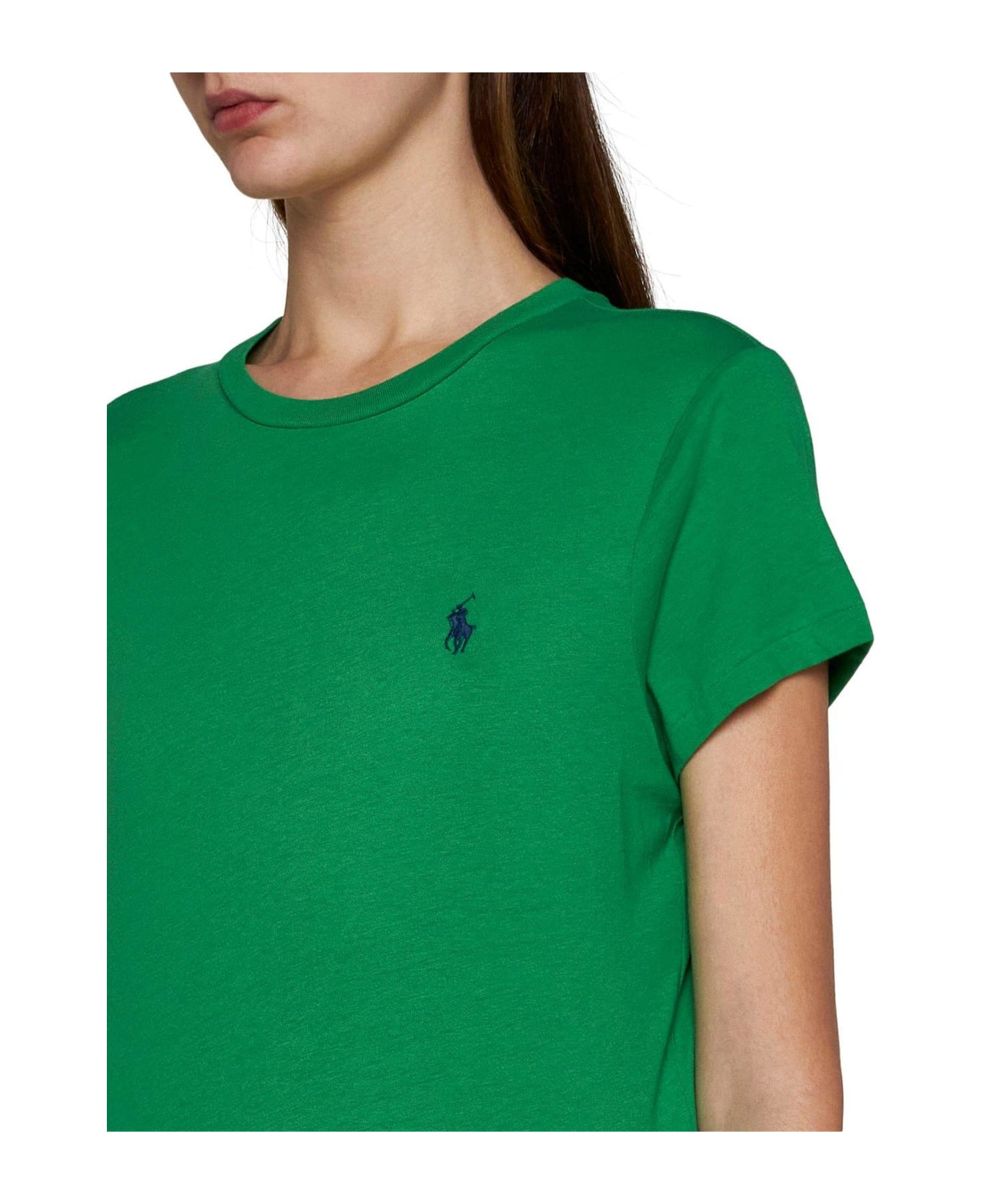 Ralph Lauren Pony Embroidered Crewneck T-shirt - green