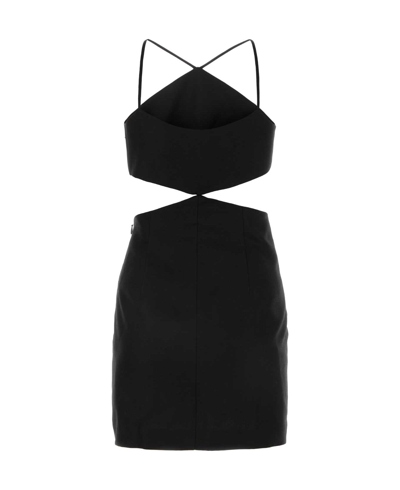 Philosophy di Lorenzo Serafini Black Viscose Blend Mini Dress - 0555