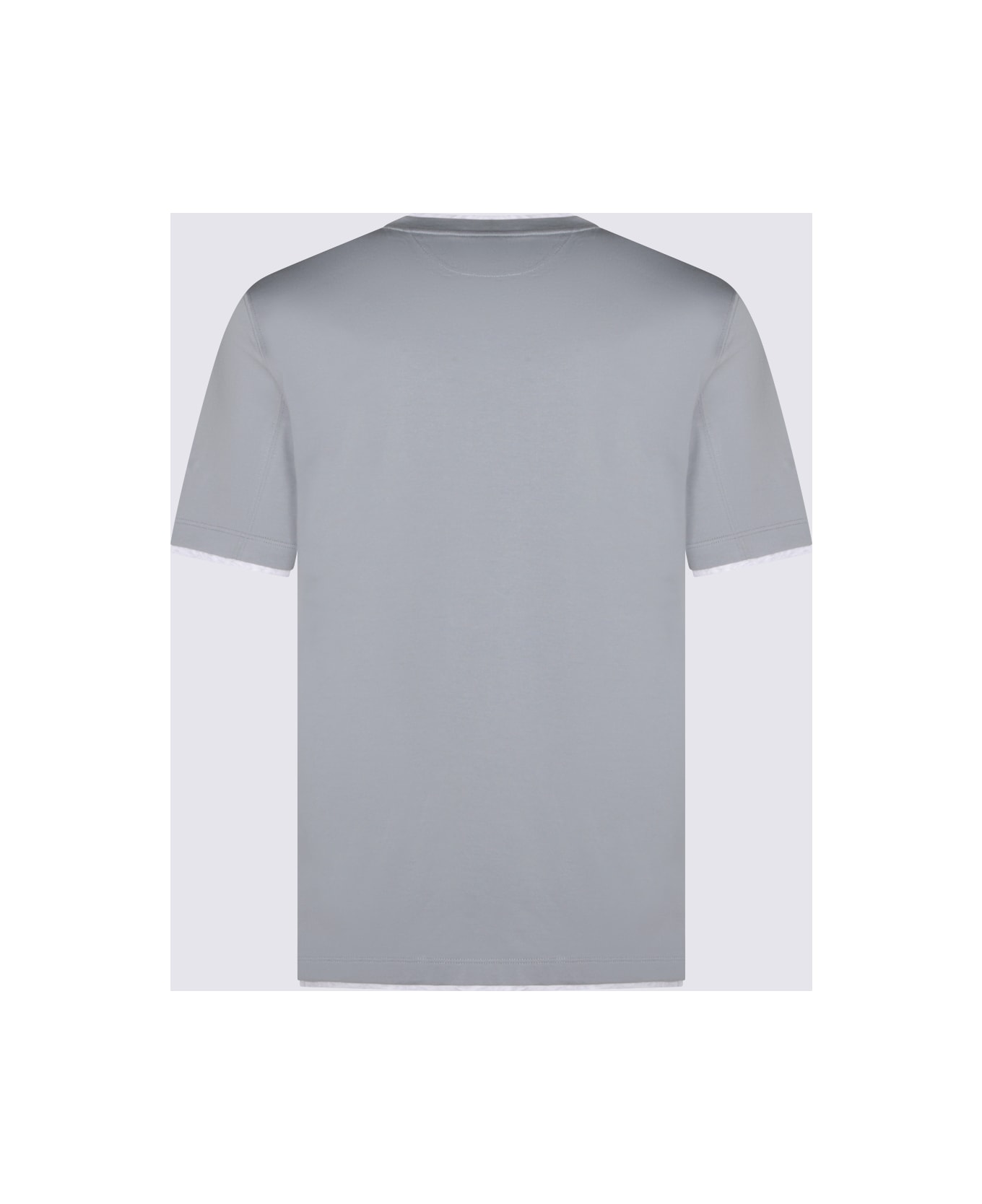 Brunello Cucinelli Light Blue Cotton T-shirt - Blue