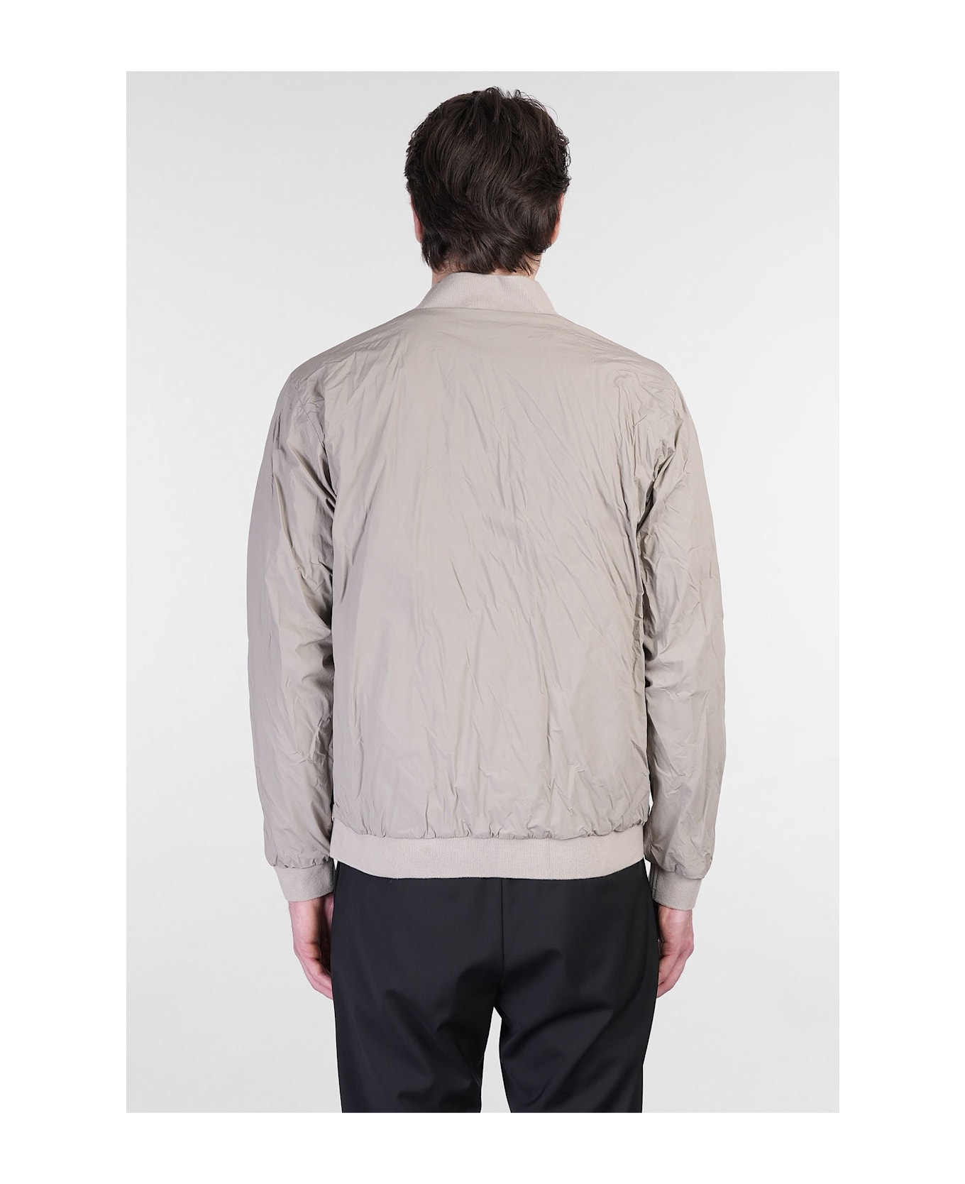 Barena Blus Bomber Jacket In Beige Cotton - beige