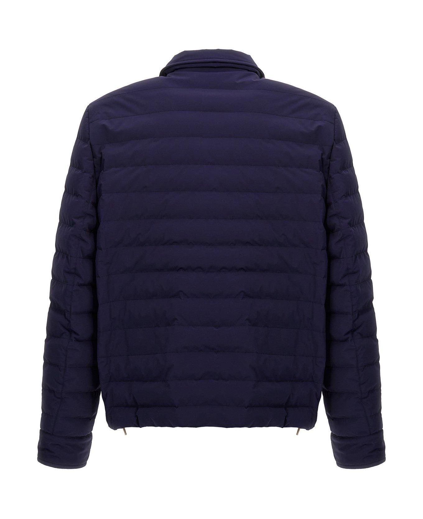 Brunello Cucinelli Padded Shirt Jacket - Blue