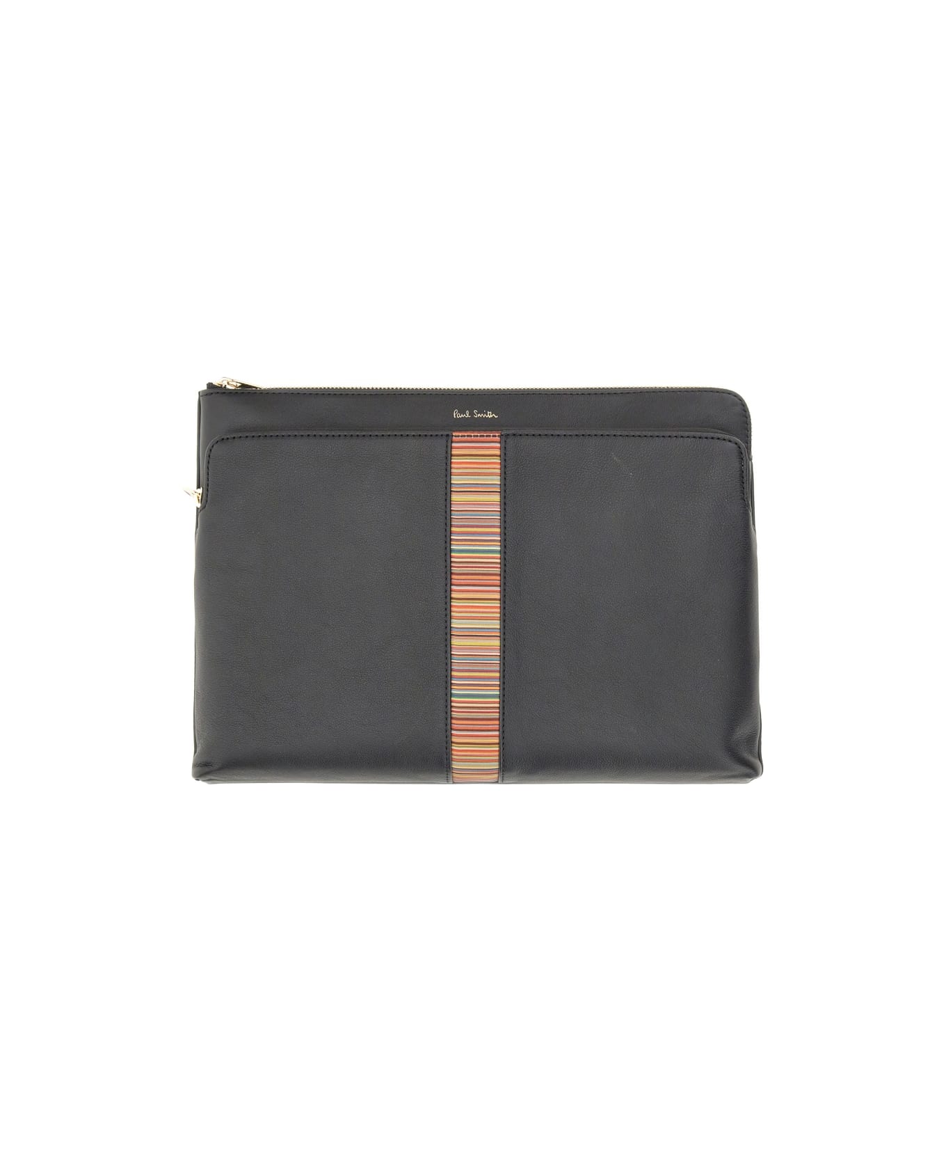 Paul Smith Leather Briefcase - BLACK