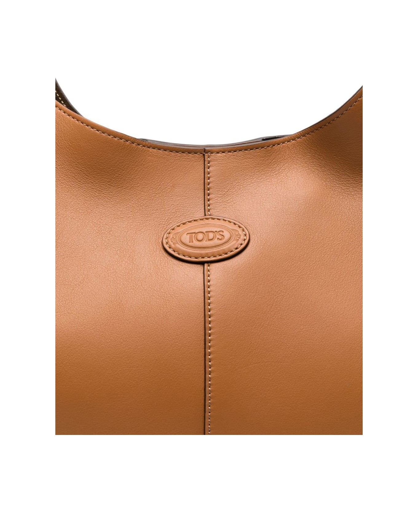 Tod
s Di Bag Hobo Logo Detailed Medium Shoulder Bag - Leather Brown