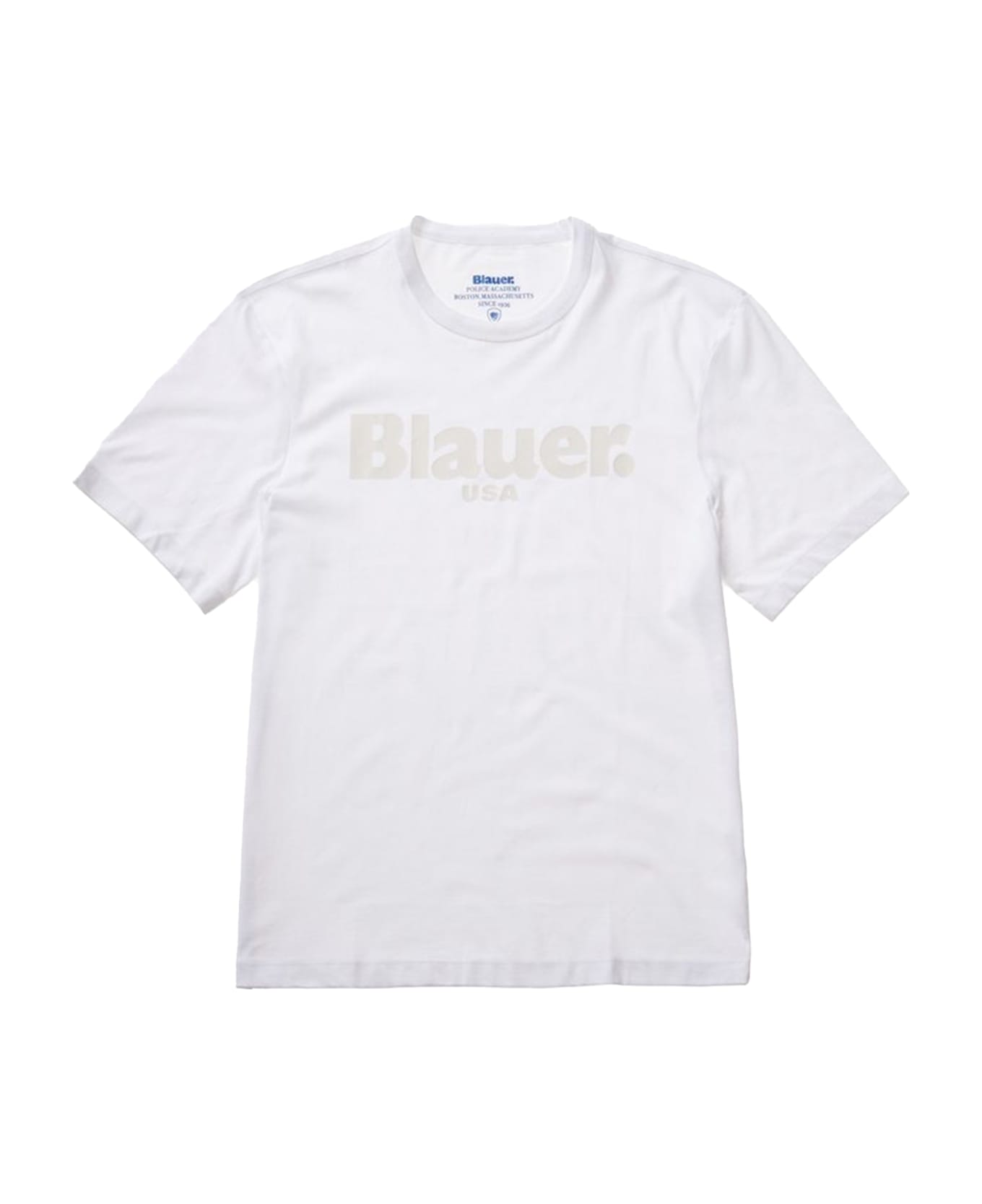 Blauer T-Shirt - BIANCO OTTICO シャツ