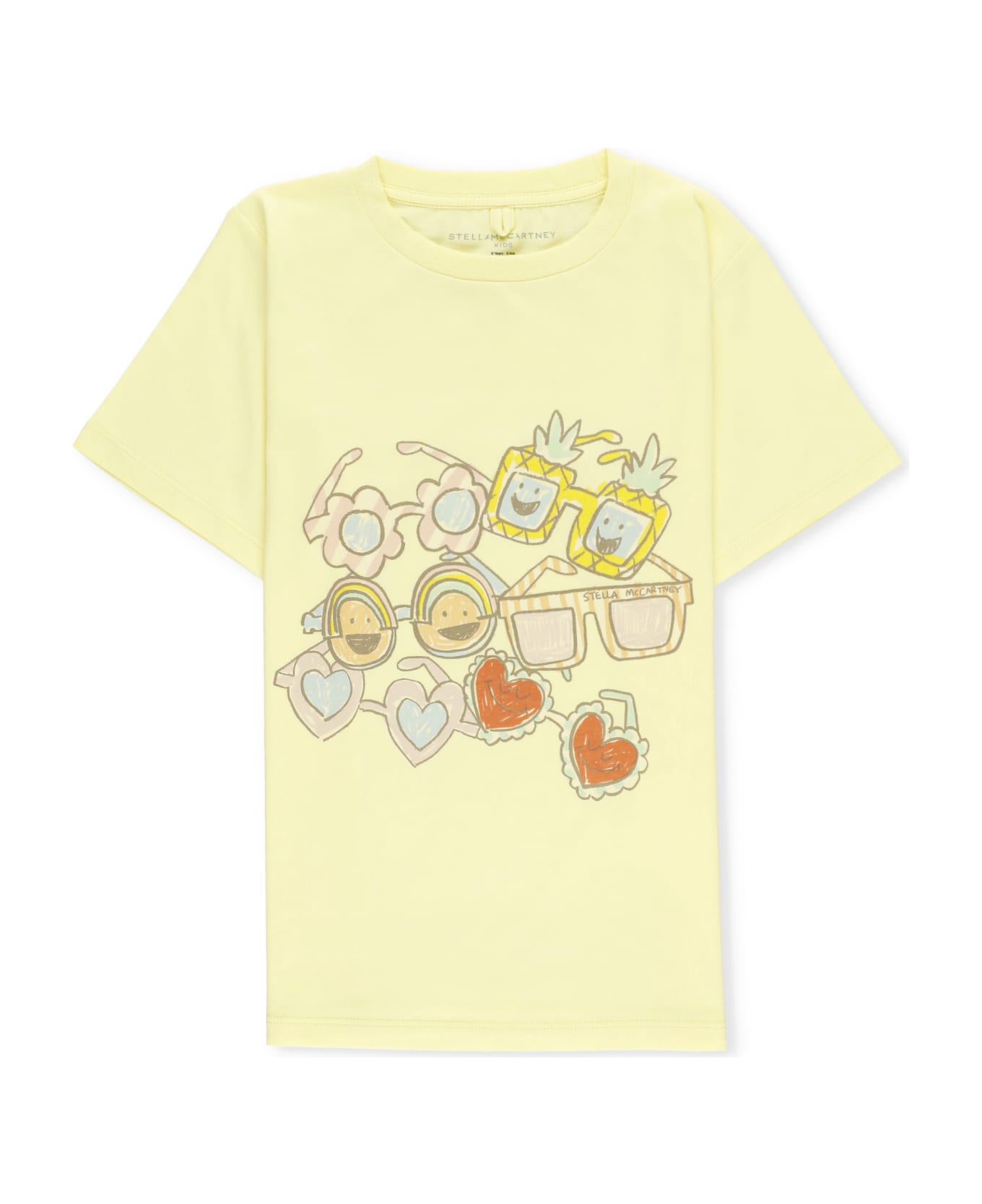 Stella McCartney T-shirt With Print - Yellow