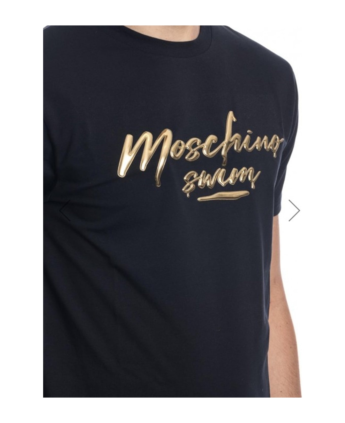 Moschino Swim Logo T-shirt - Black