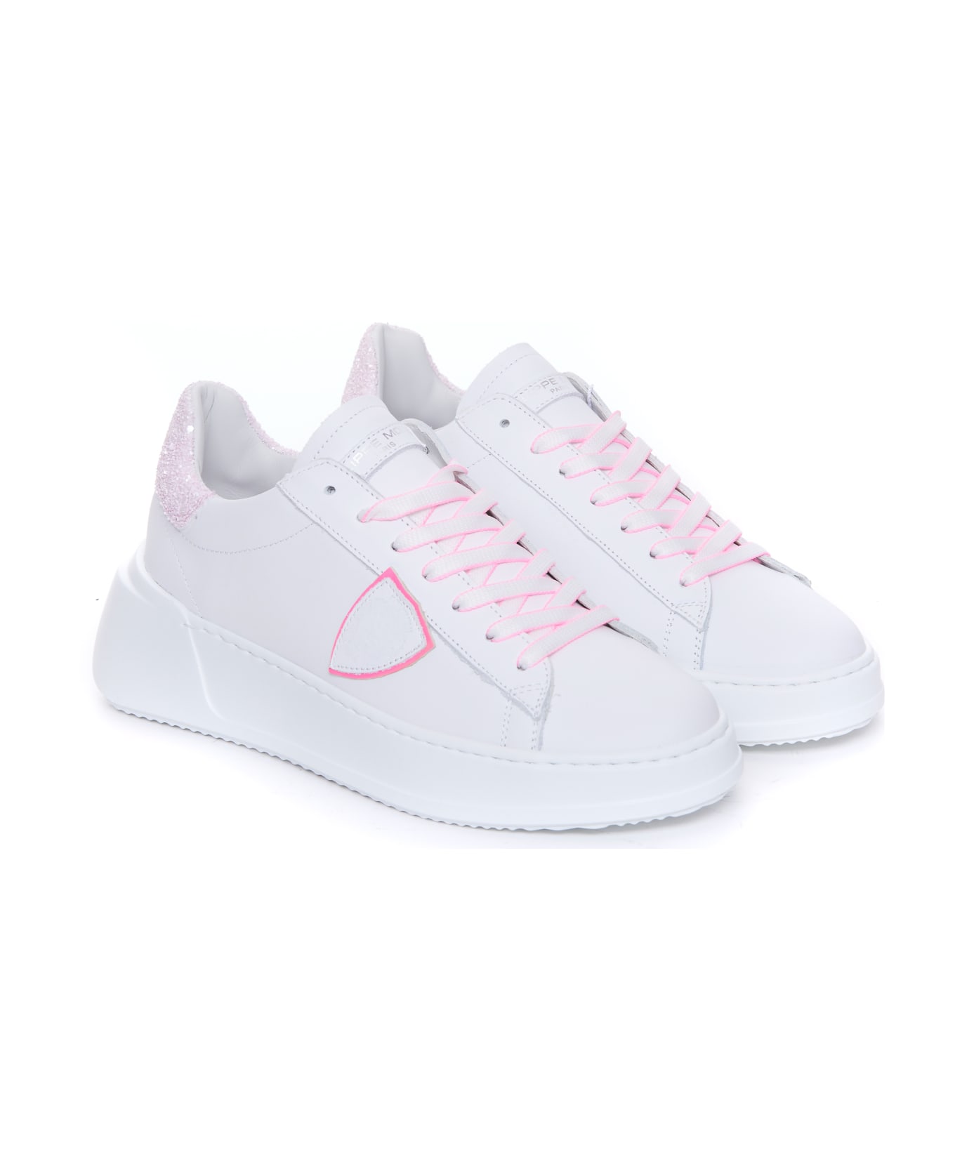 Philippe Model Tres Temple Sneakers - White