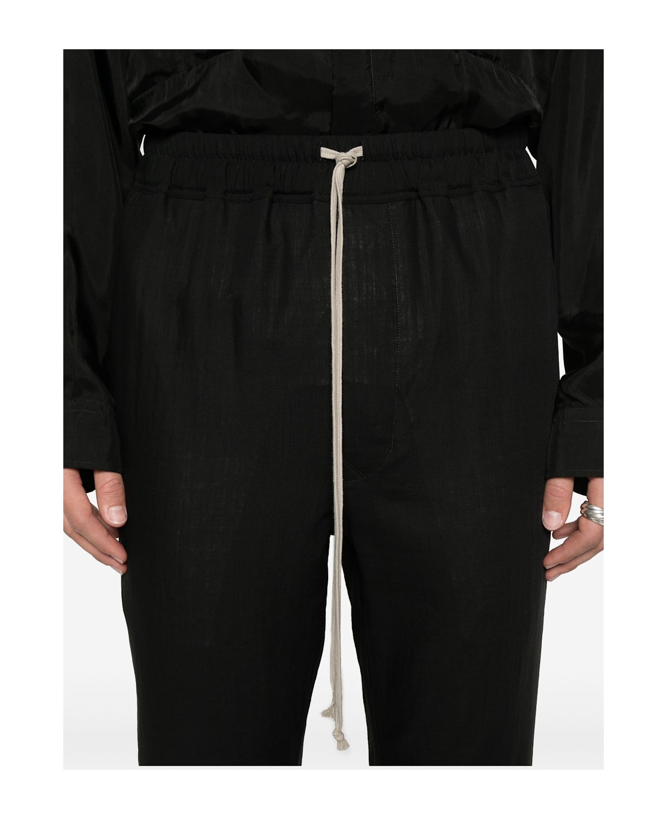 Rick Owens Trousers Black - Black
