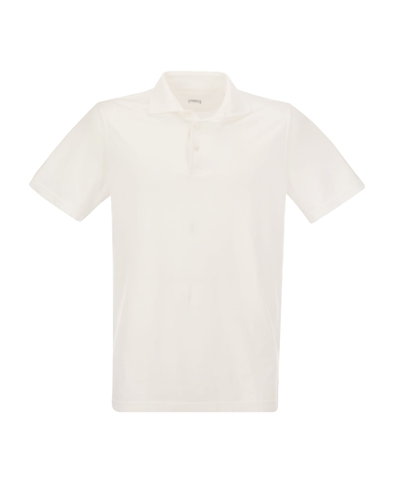Fedeli Short-sleeved Polo Shirt - White