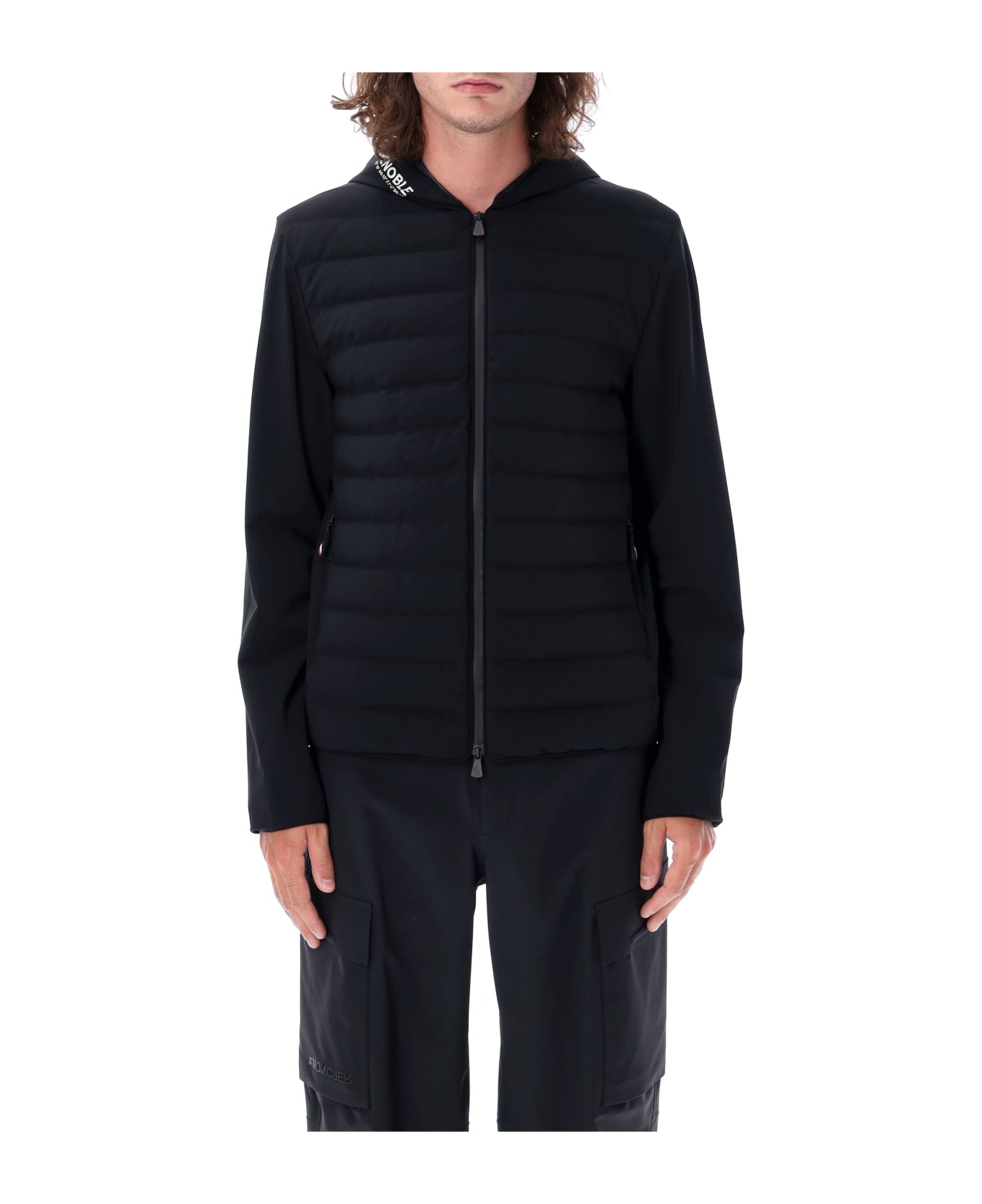 Moncler Grenoble Zipup Cardigan - BLACK