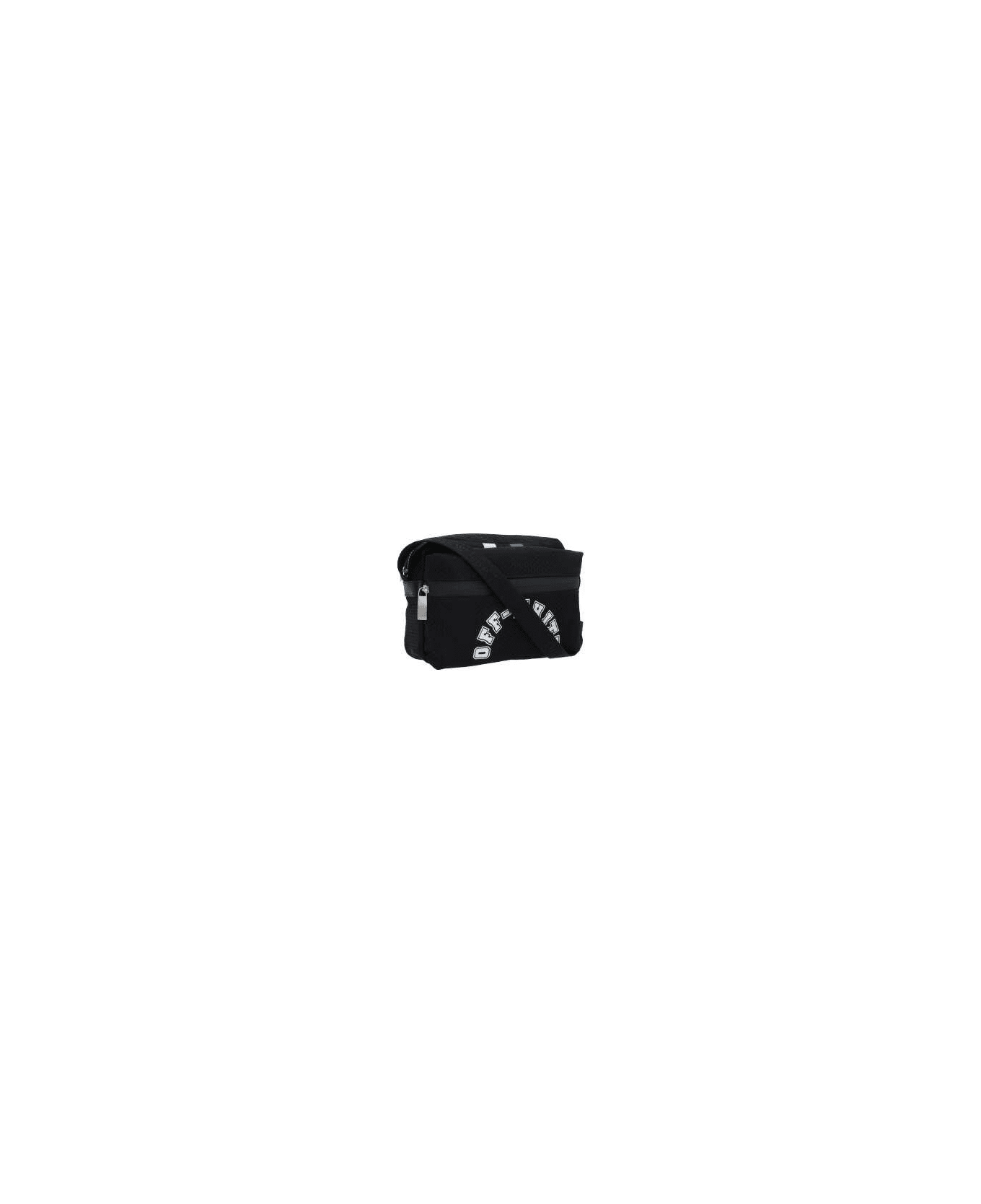 Off-White Logo Printed Zipped Shoulder Bag - Black ショルダーバッグ