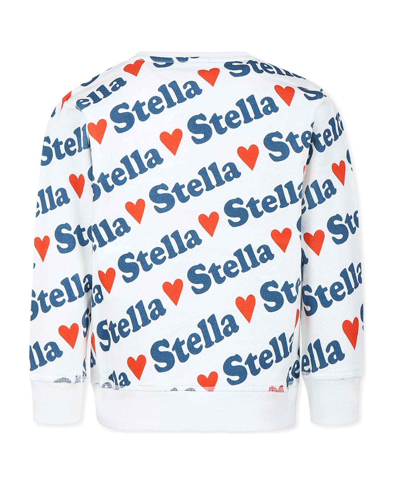 Stella McCartney Kids White Sweatshirt For Girl With Logo - White