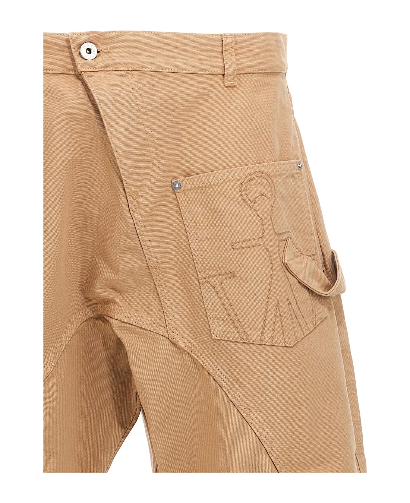 J.W. Anderson Twisted Workwear Bermuda Shorts - Beige