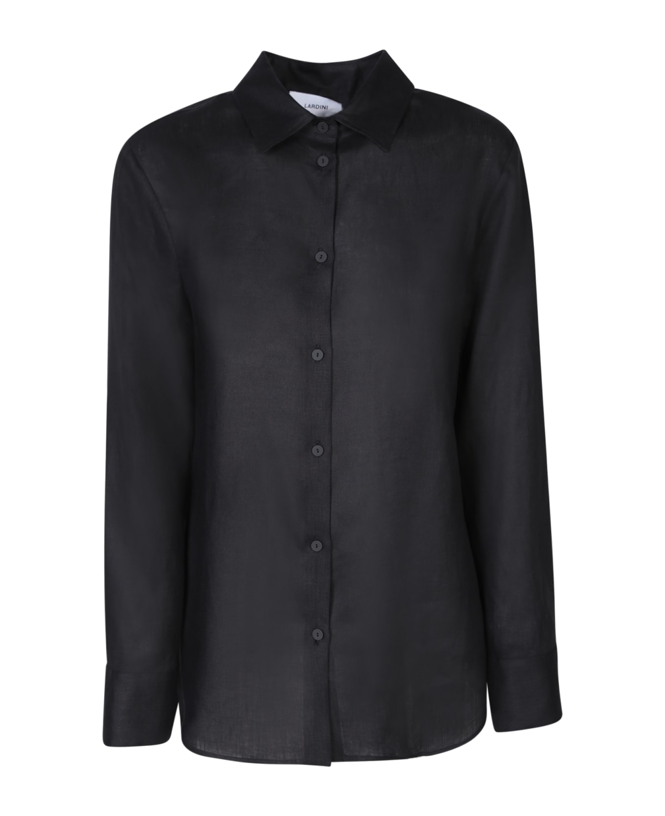 Lardini Black Linen Shirt - Black