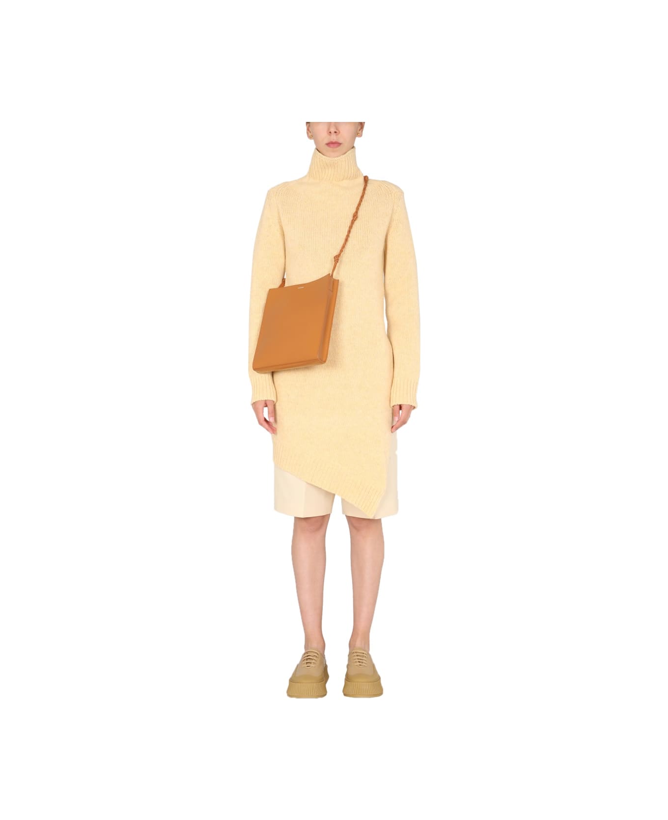 Jil Sander Long Asymmetric Sweater - YELLOW