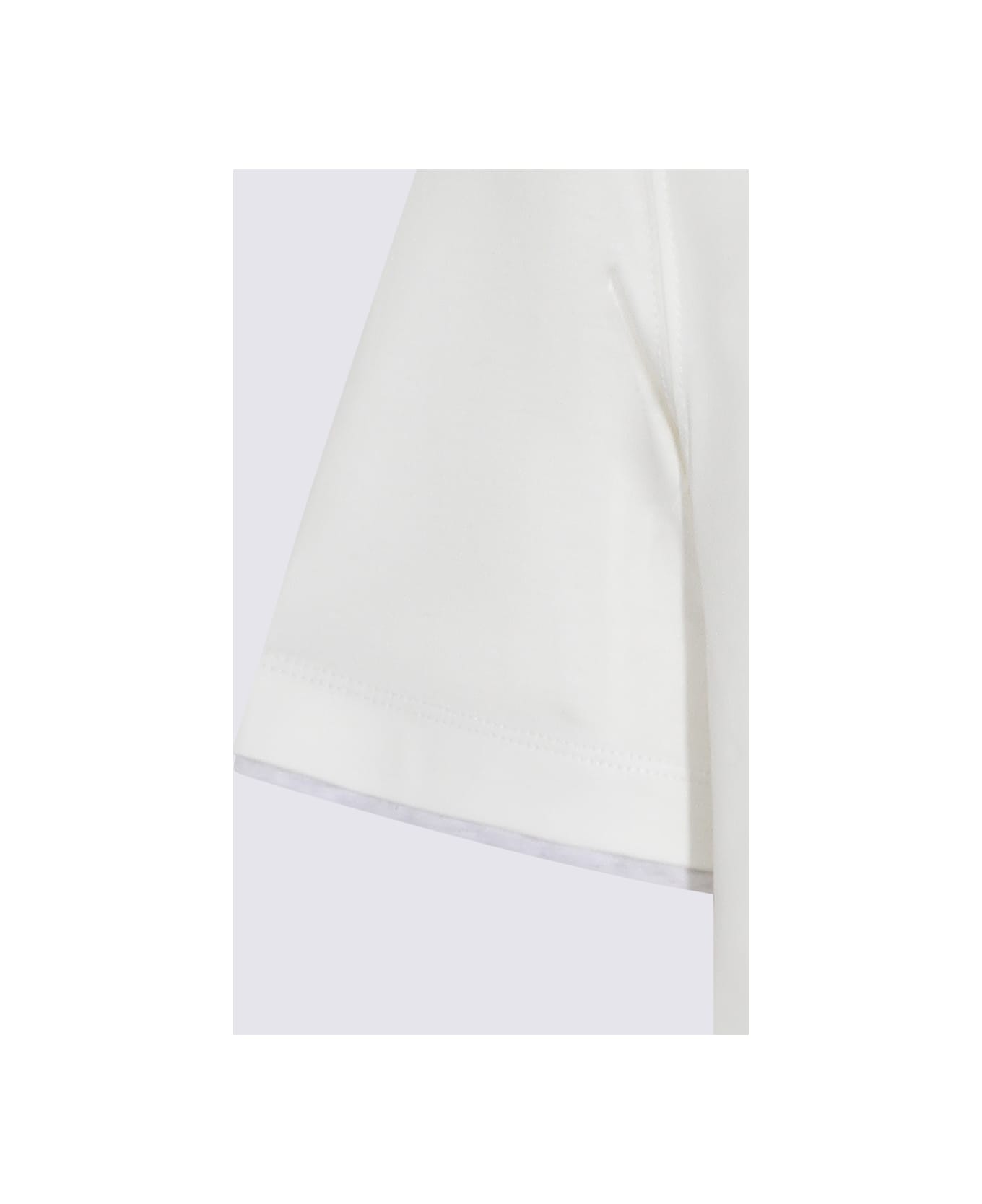 Brunello Cucinelli White Cotton T-shirt - Beige