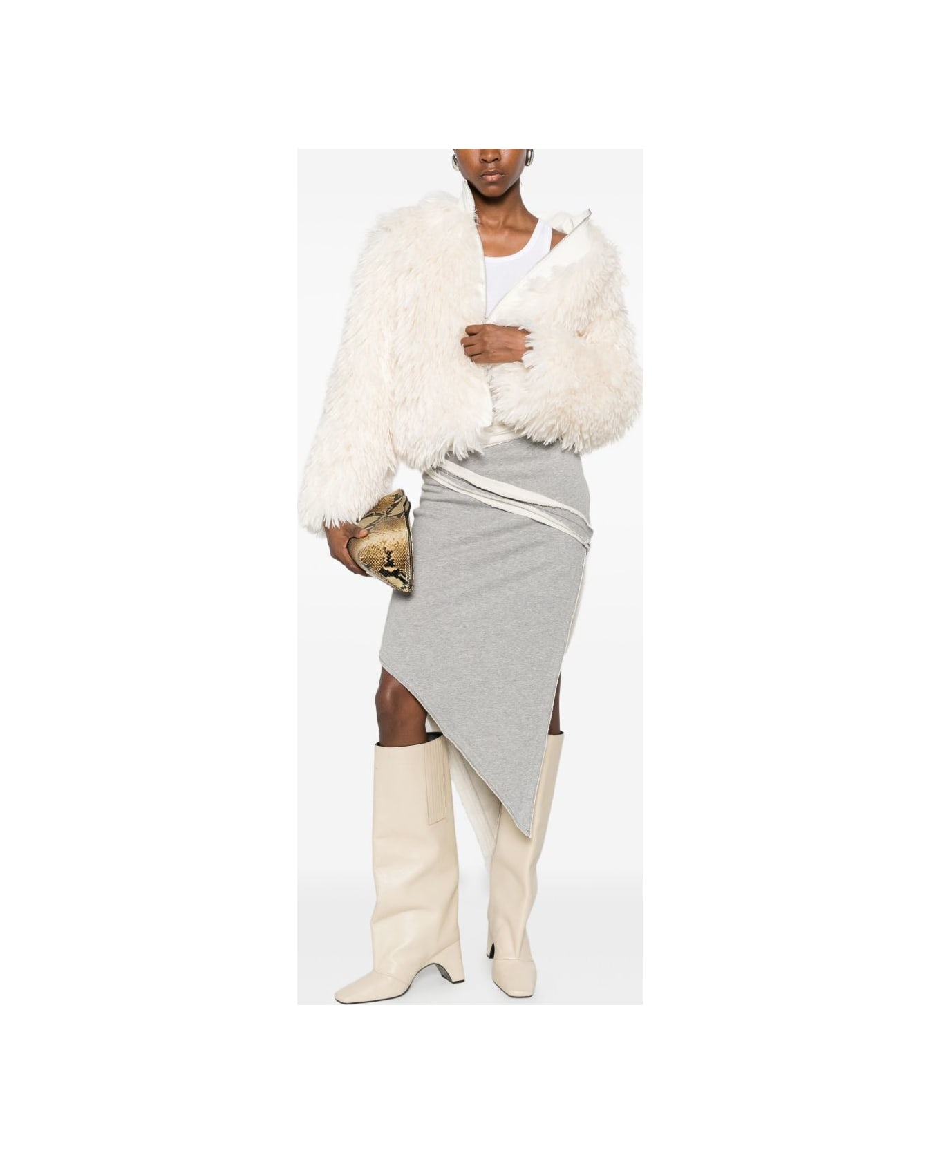 Apparis Zip-up Faux-fur Jacket - White