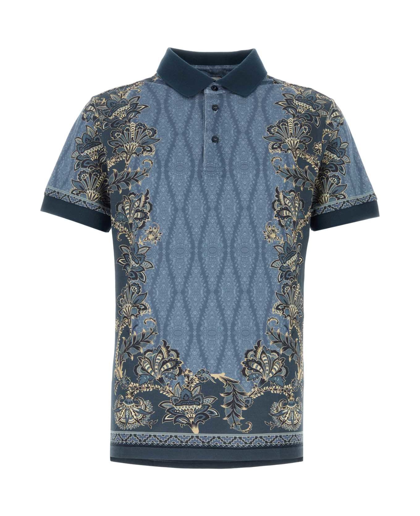 Etro Printed Piquet Polo Shirt - X0883