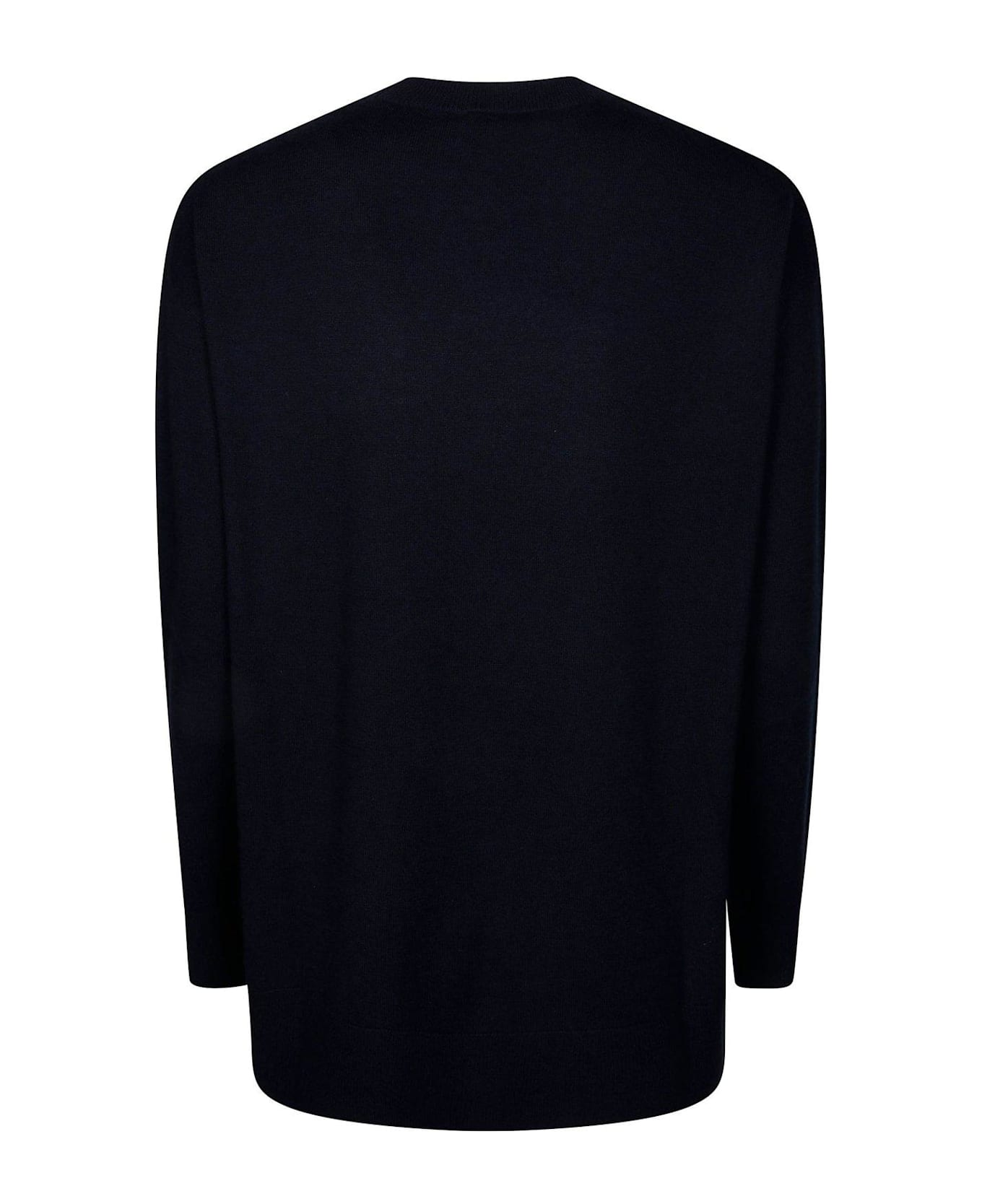 
S Max Mara Crewneck Long-sleeved Jumper - Blu marino