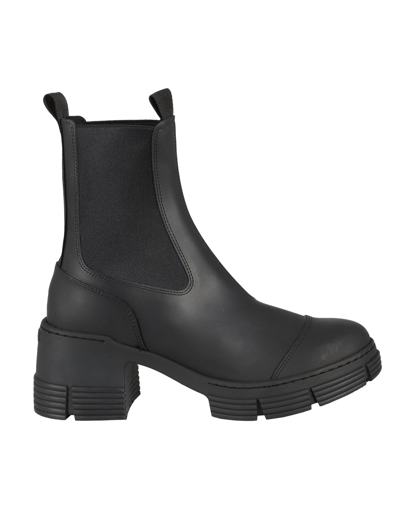 Ganni Recycled Rubber Heeled City Boot