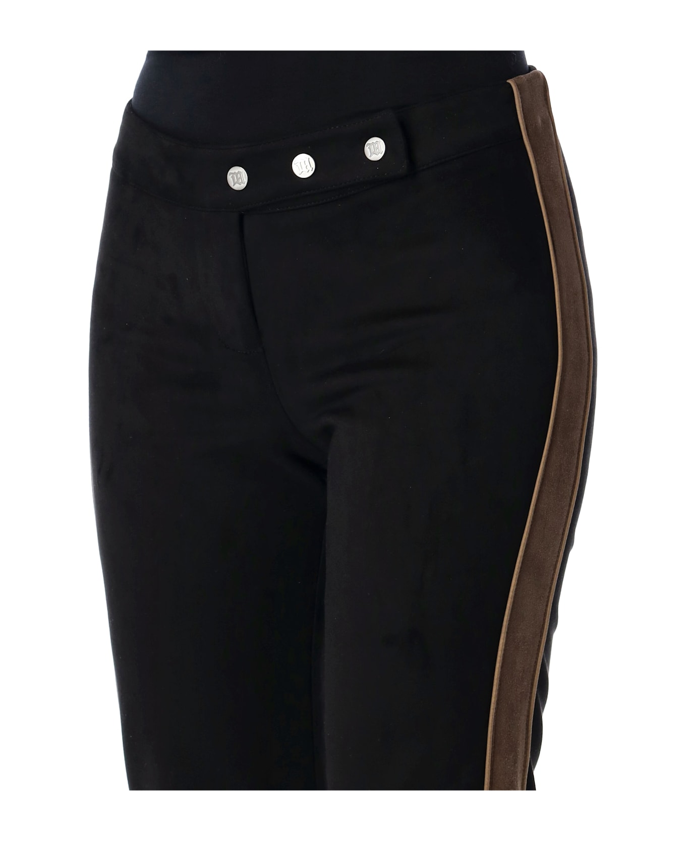 MISBHV Faux Suede Moto Pants - BLACK