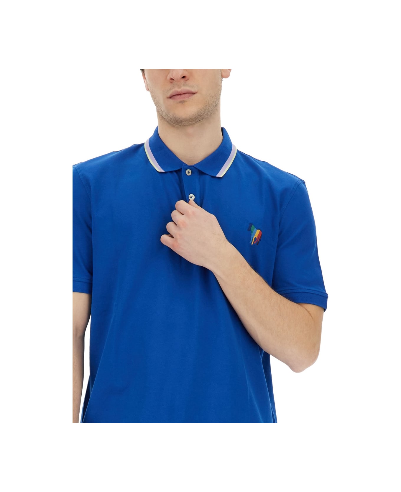 PS by Paul Smith "zebra" Polo. - BLUE ポロシャツ