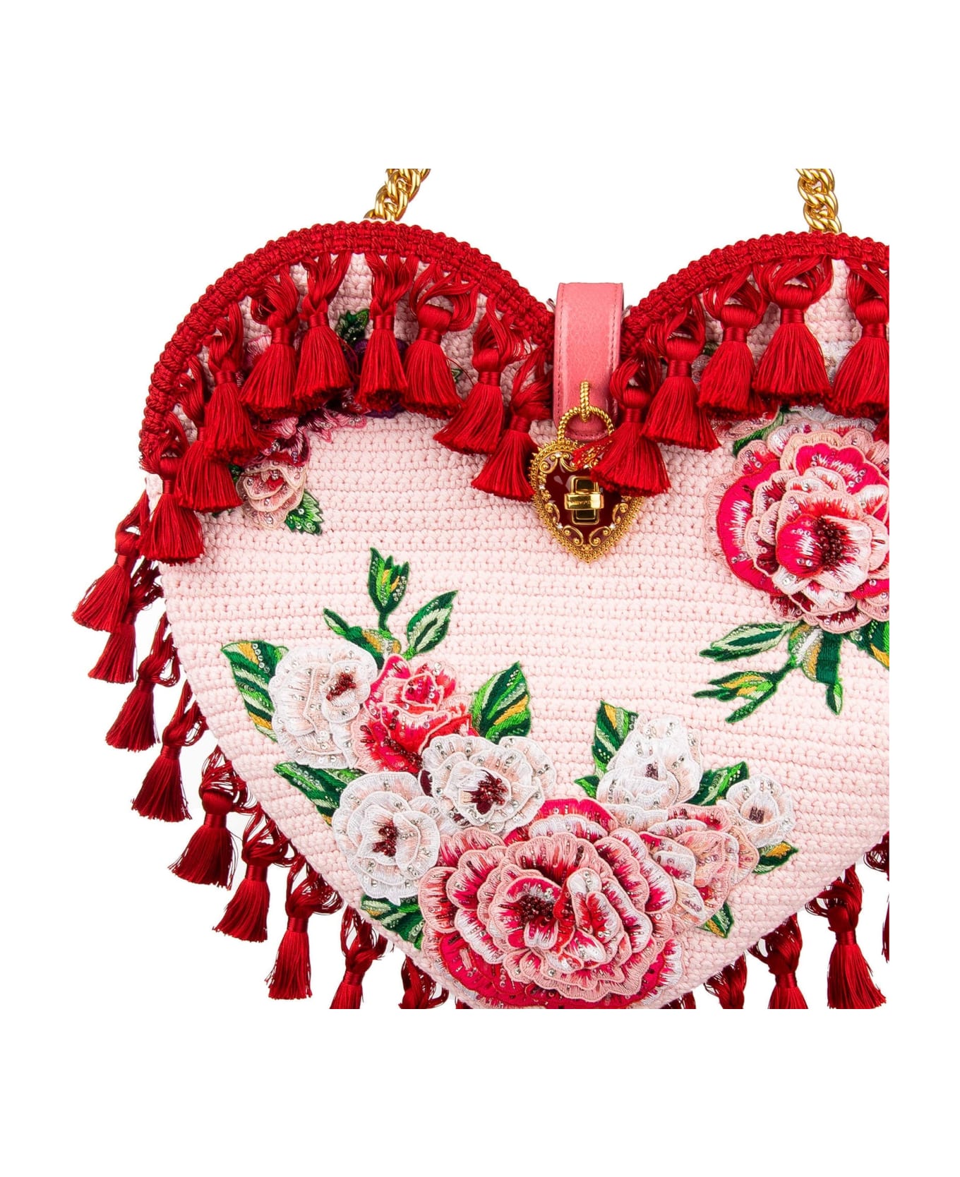 Dolce & Gabbana My Heart Crochet Bag - Pink