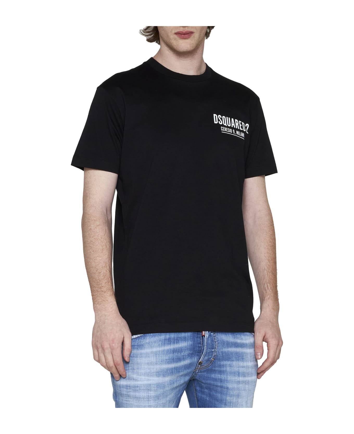 Dsquared2 Logo Cotton T-shirt - Black