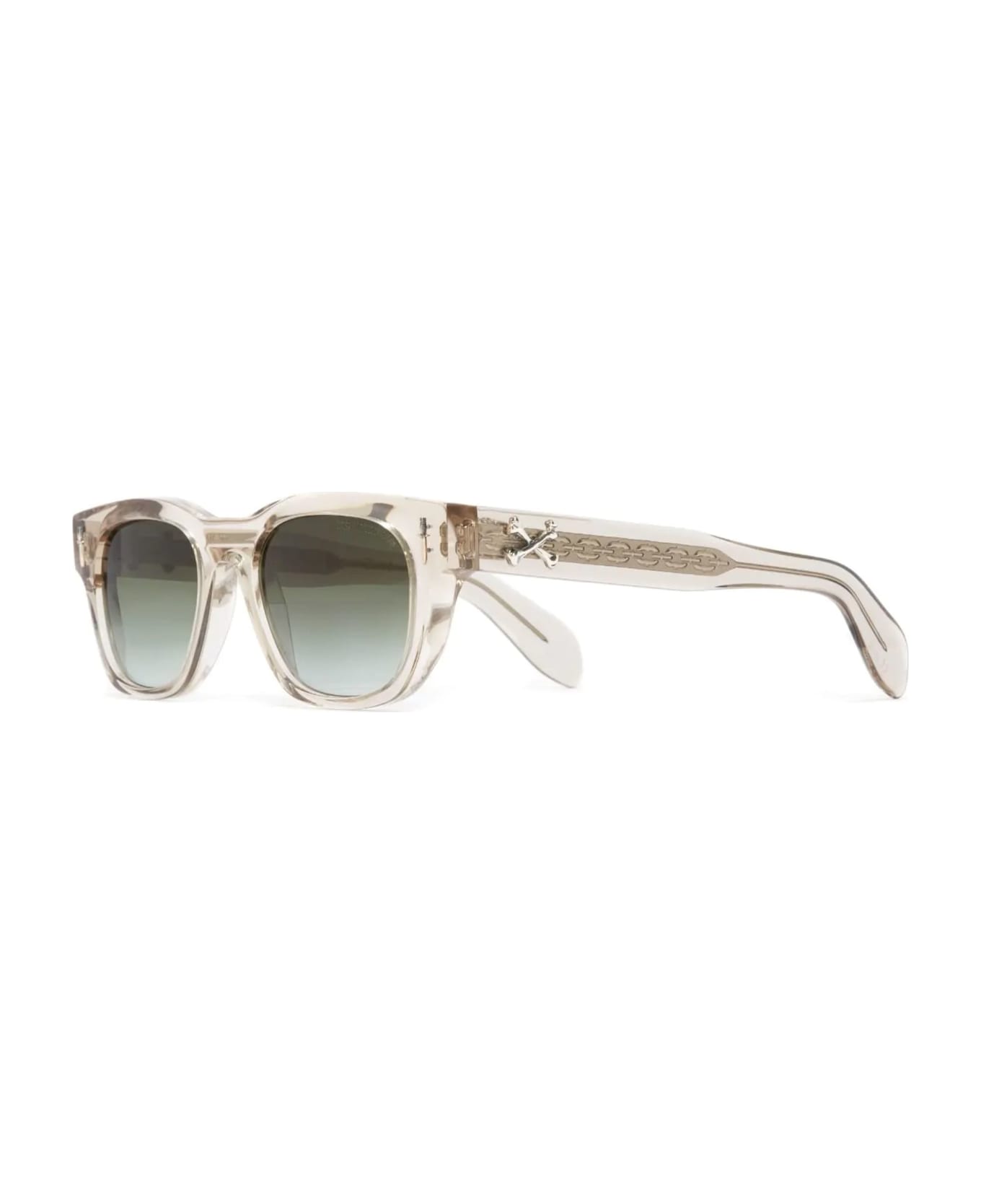 Cutler and Gross The Great Frog - Crossbones - Sand Crystal Sunglasses - transparent beige