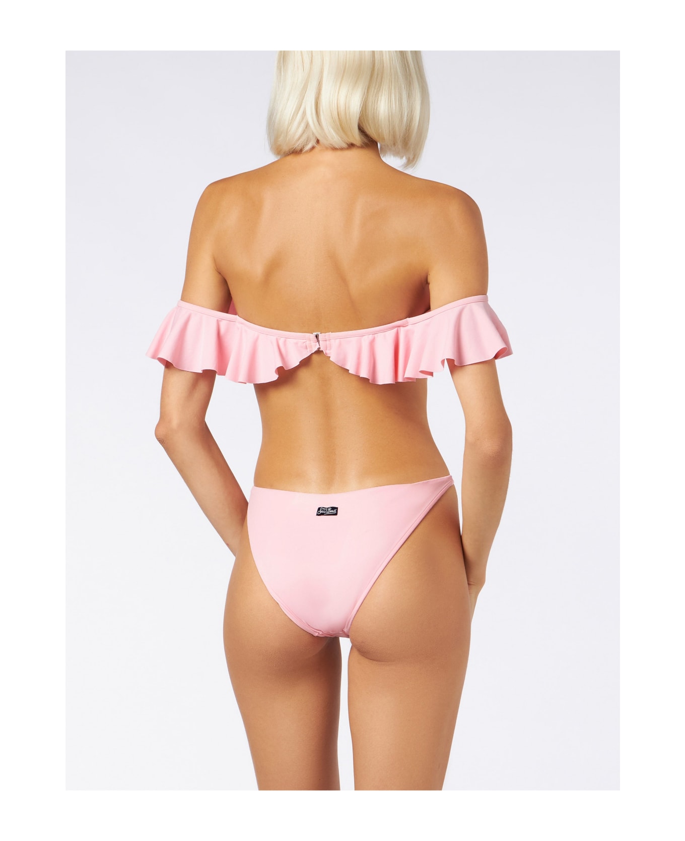 MC2 Saint Barth Off Shoulder Pink Bikini Top - PINK ビキニ