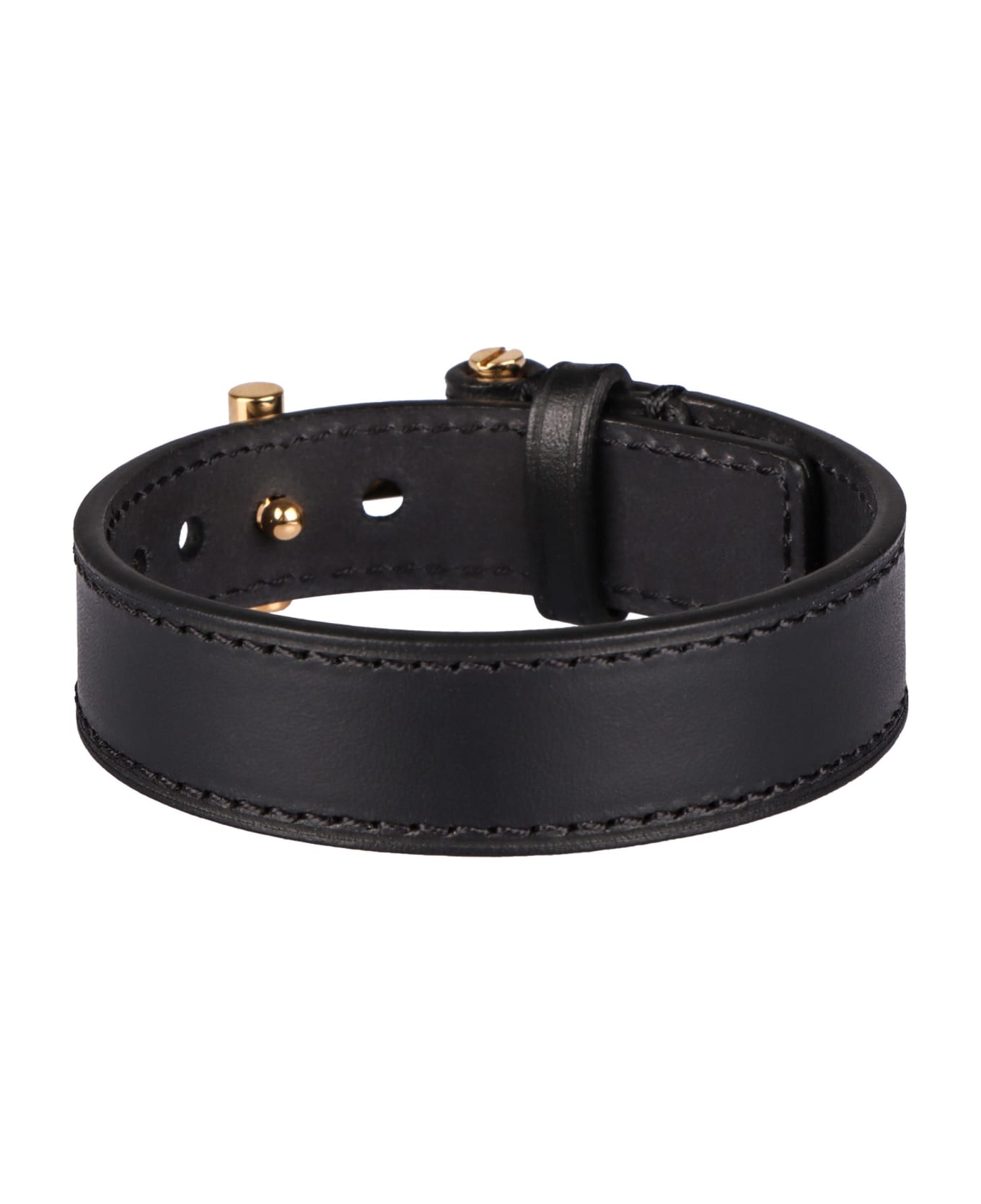 Tom Ford T Leather Bracelet - black