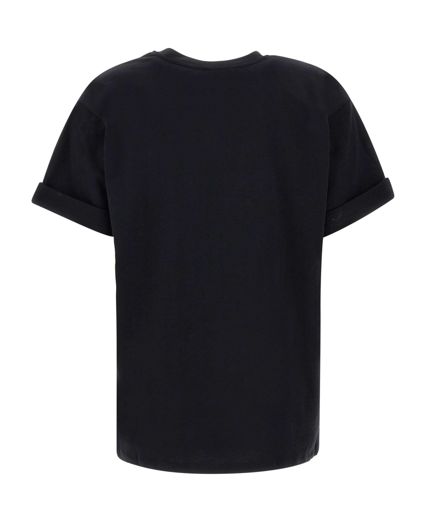 Elisabetta Franchi Cotton T-shirt - BLACK Tシャツ