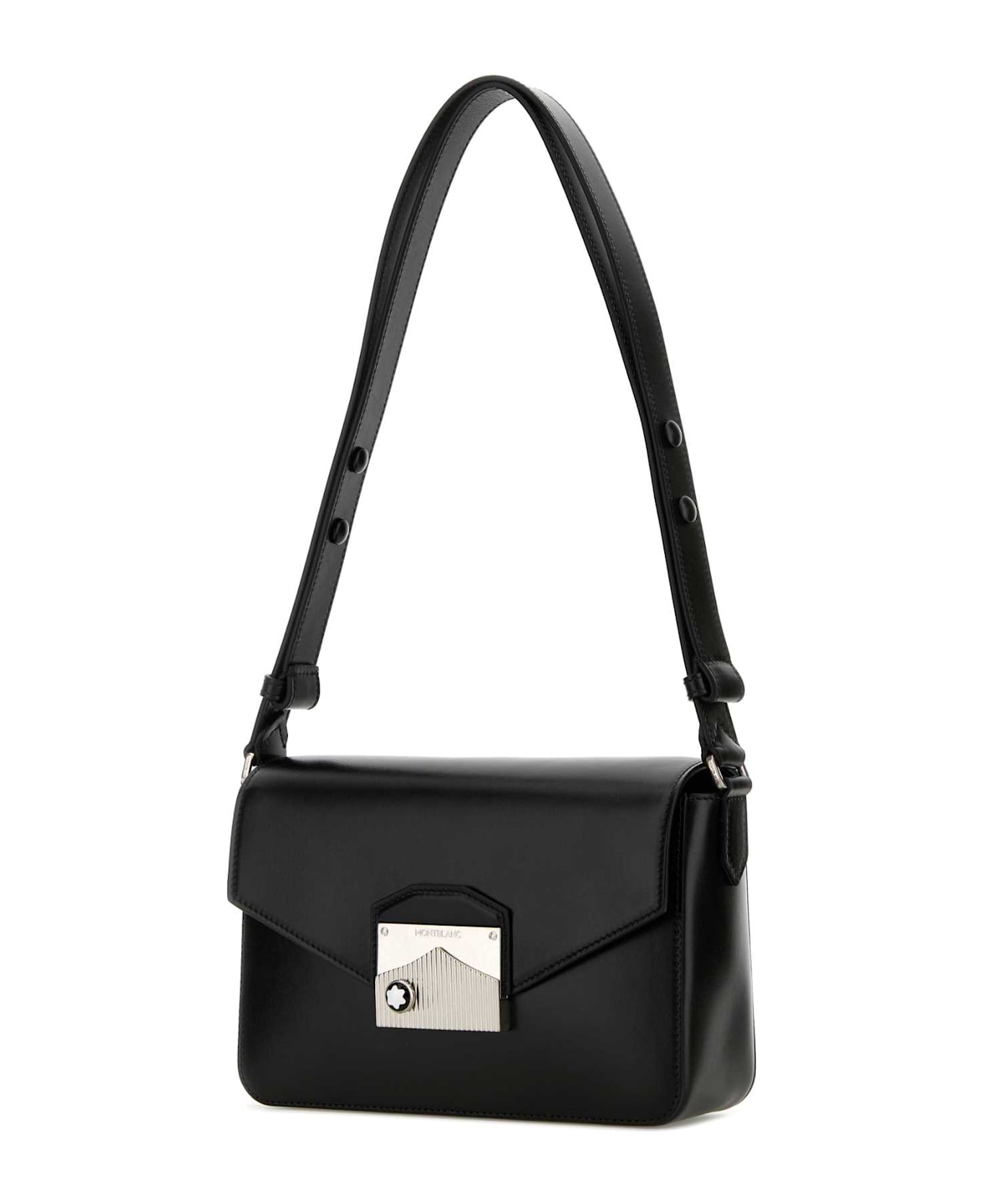 Montblanc Black Leather Meisterstuck Shoulder Bag - 000
