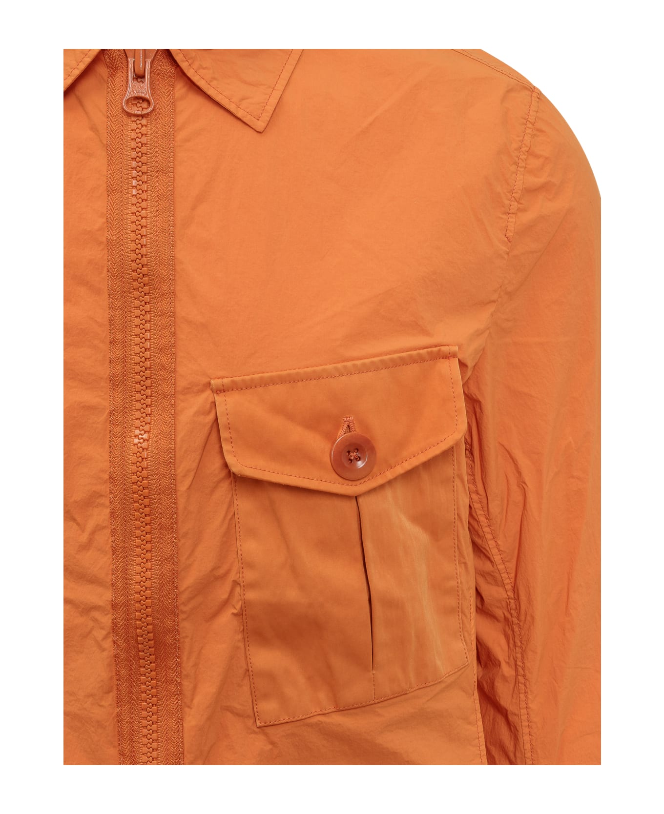 Ten C Shirt Jacket - ARANCIONE/PESCA