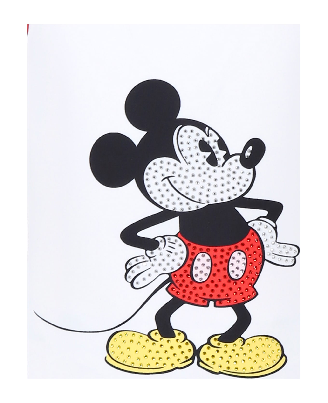 Little Marc Jacobs White Swimsuit For Girl With Mickey Mouse - White