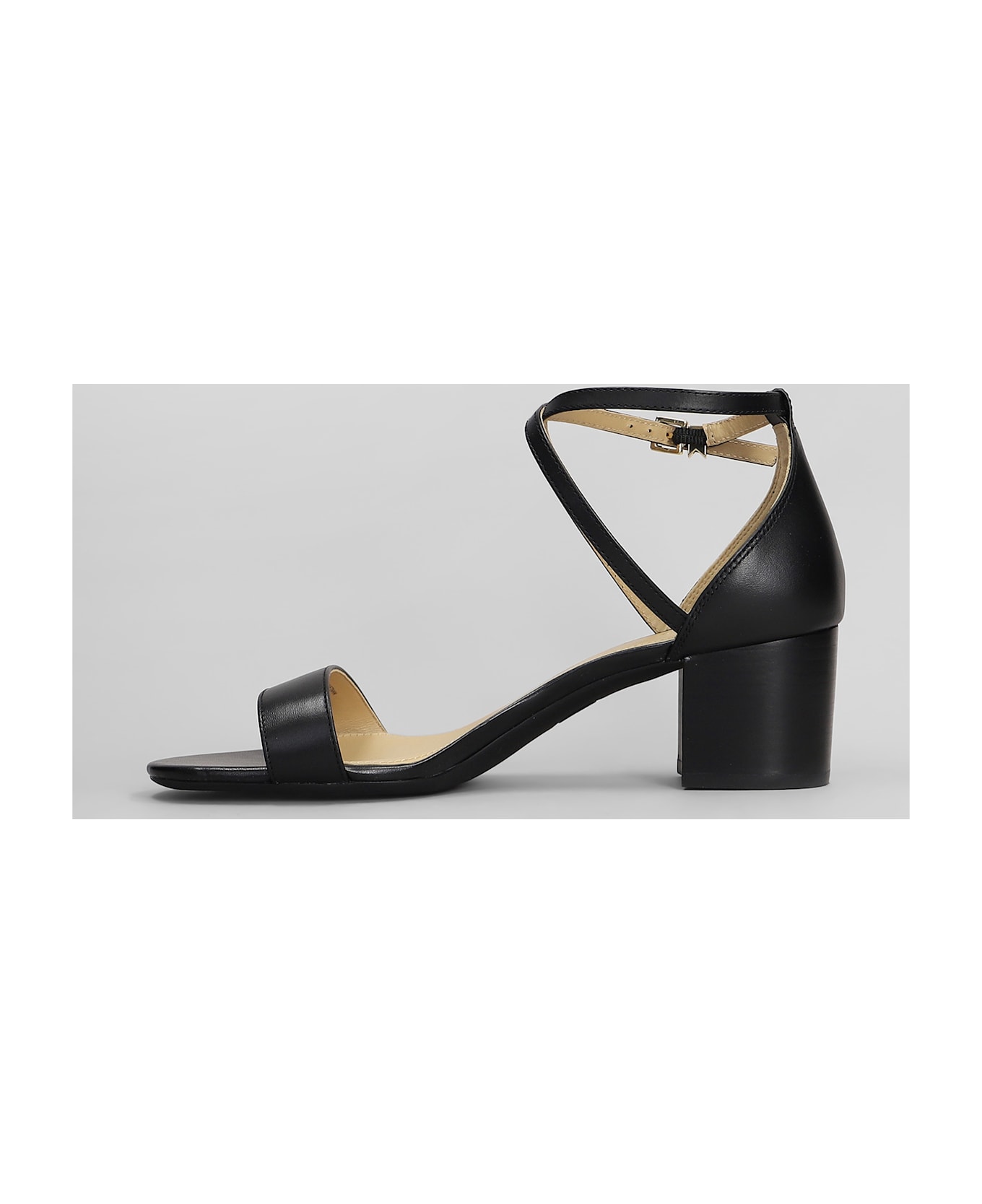 Michael Kors Serena Flex Sandal Sandals In Black Leather - black