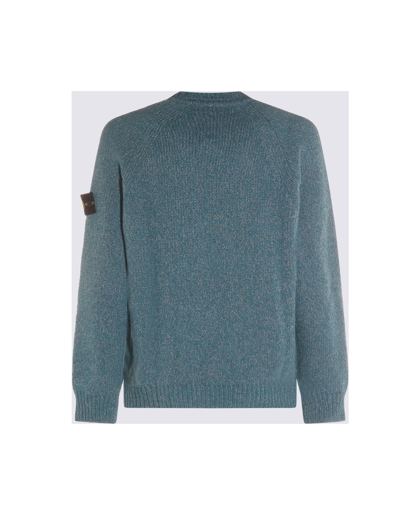 Stone Island Light Blue Wool Knitwear - Blue