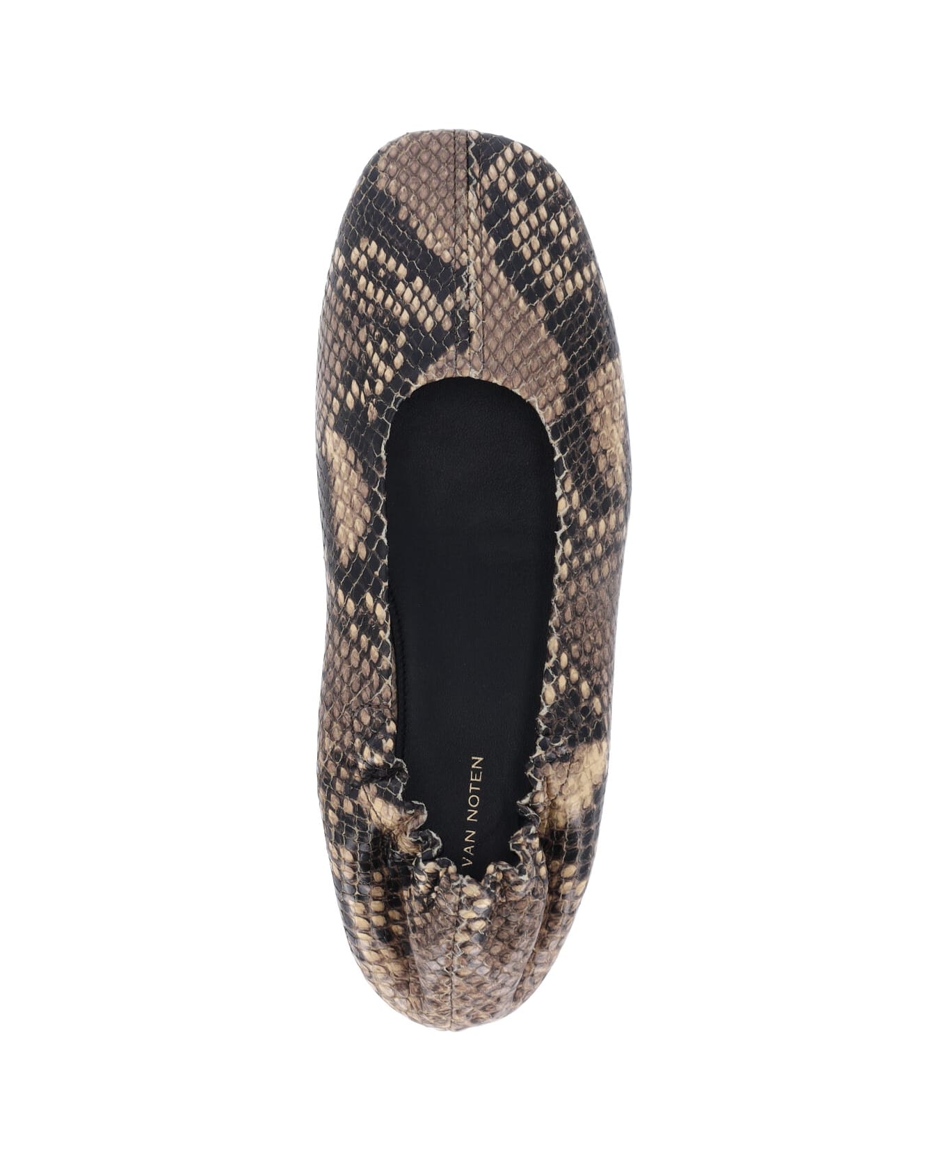 Dries Van Noten Leather Ballet Flats - Beige