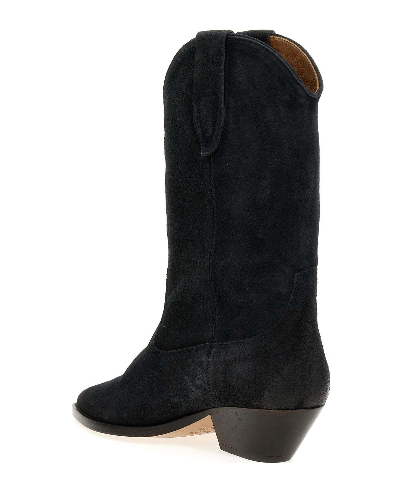 Isabel Marant Duerto Suede Cowboy Boots - FADED BLACK