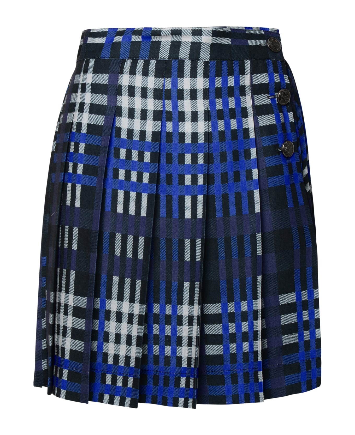 MSGM Two-tone Polyester Skirt - Navy スカート
