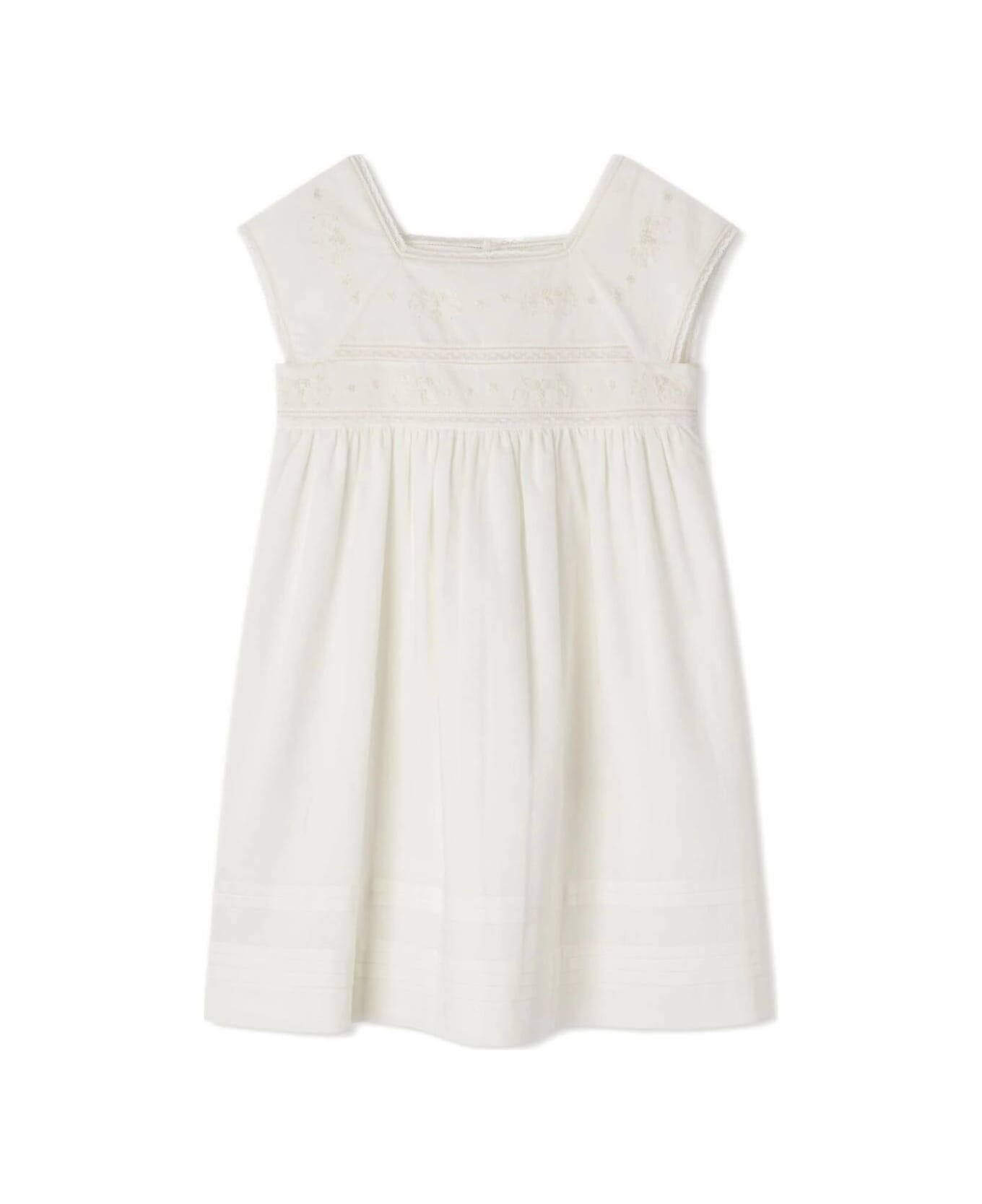 Bonpoint Dress Framboise - White Milk ワンピース＆ドレス