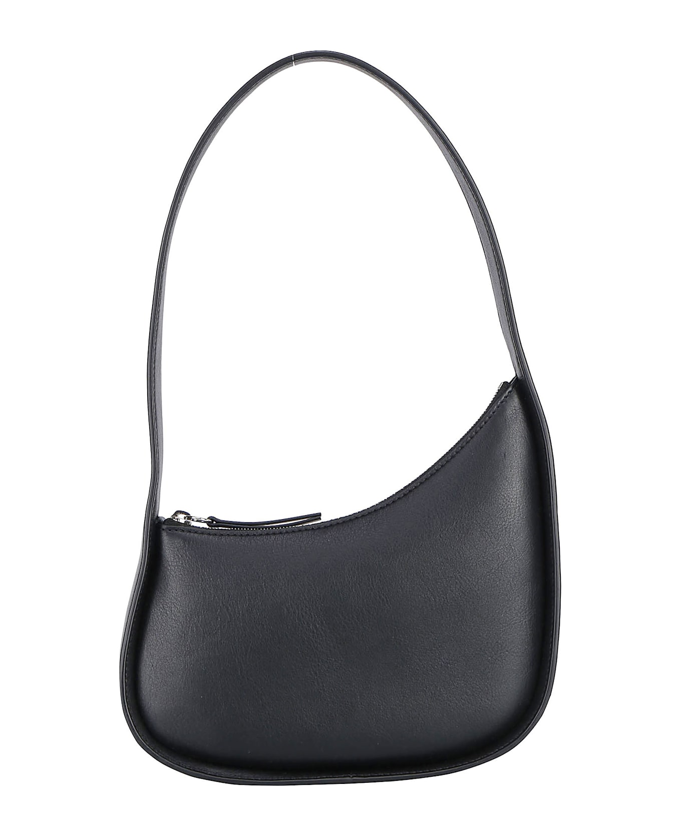 The Row Half Moon Leather Shoulder Bag