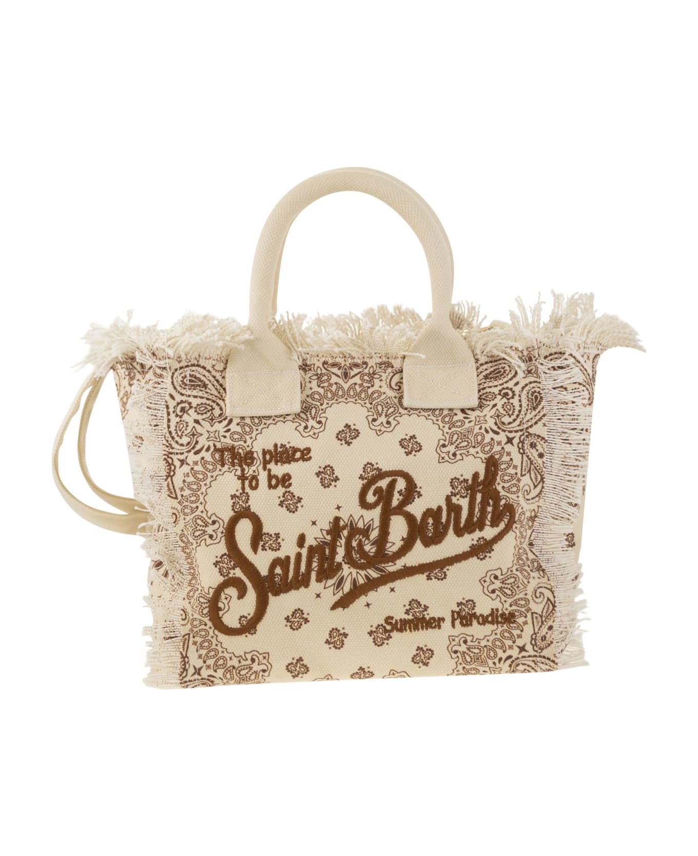MC2 Saint Barth Colette - Bandana Patterned Handbag - Beige