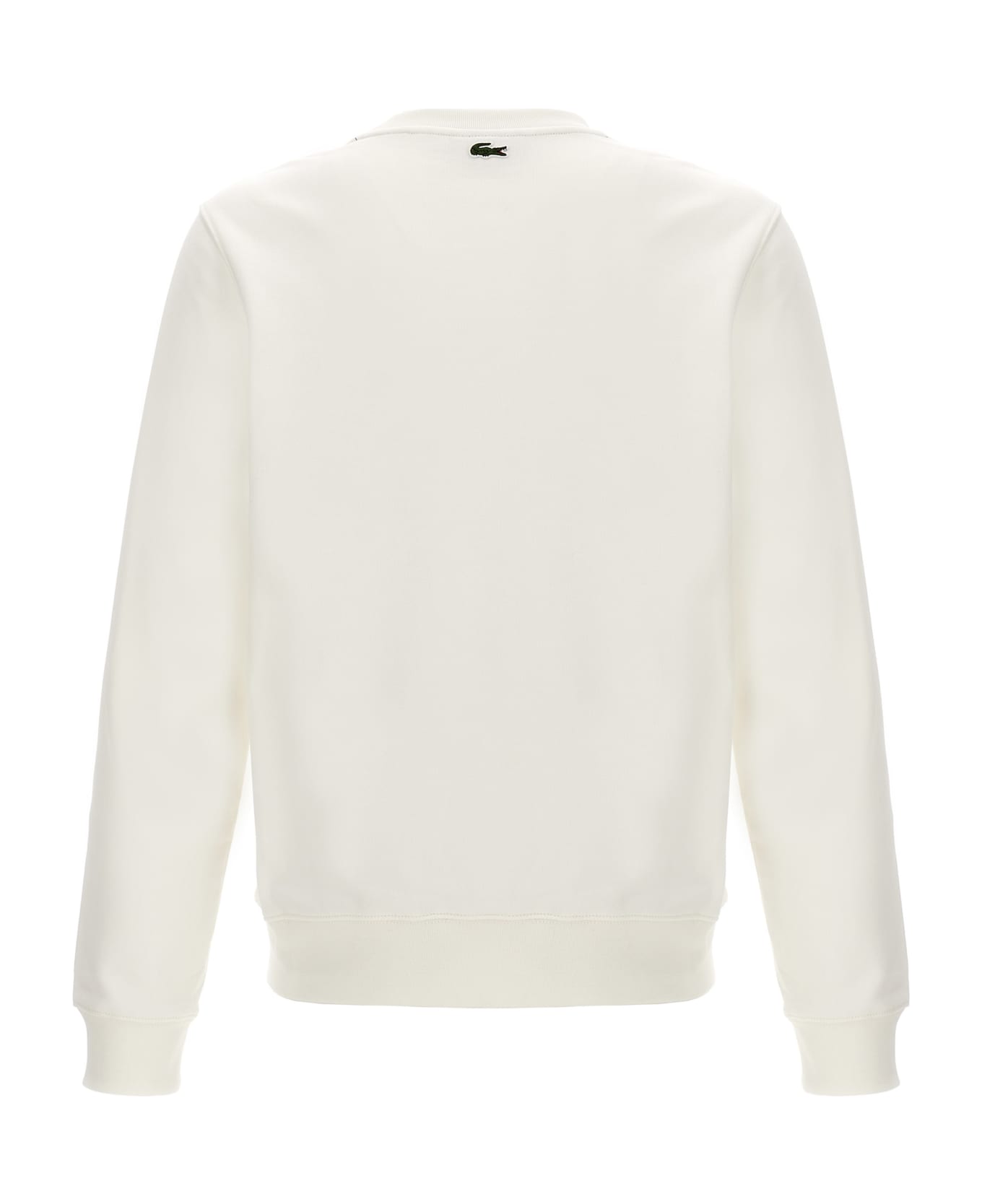 Lacoste Logo Print Sweatshirt - White フリース