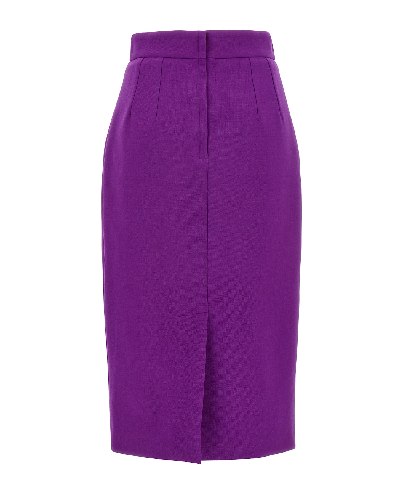 Dolce 
Gabbana Metallic Logo Skirt - Purple