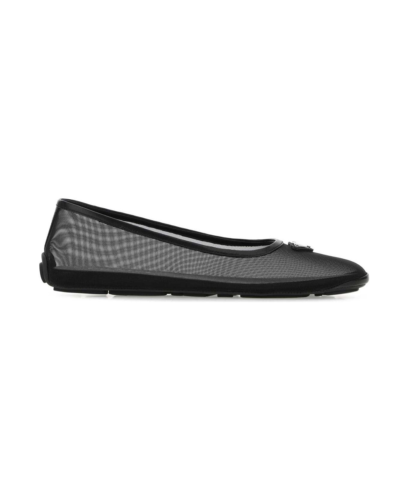 Prada Black Mesh Ballerinas - F0002