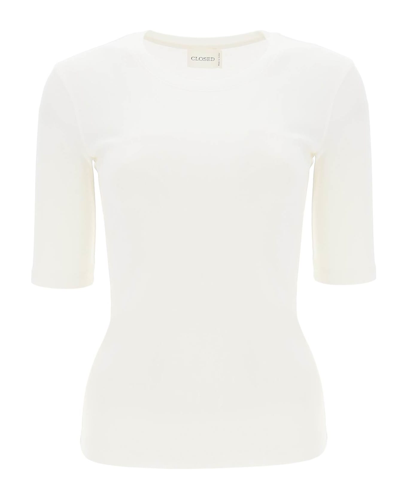 Closed Cotton & Modal T-shirt - IVORY (White)
